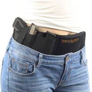 Belly band gun holster for men and women